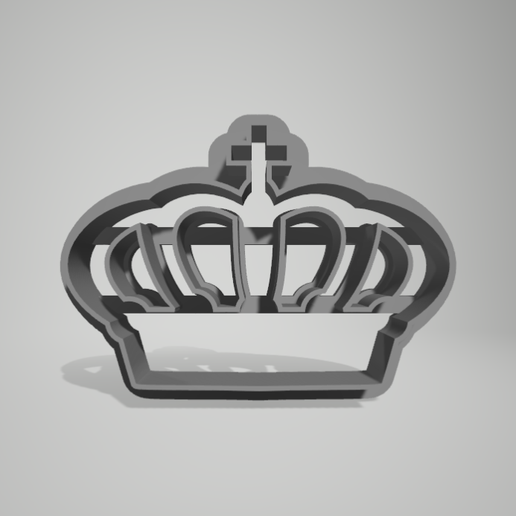 cookie cutter - corona crown 3D print model - Mito3D