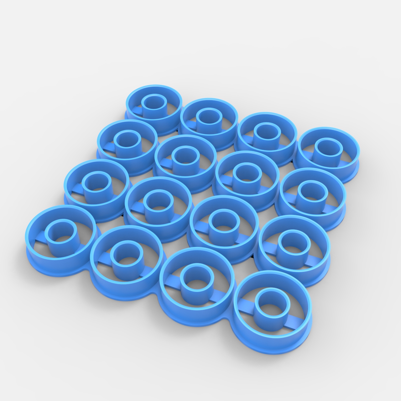 kurabiye kesici çörekler x16 kesme 3D print model - Mito3D