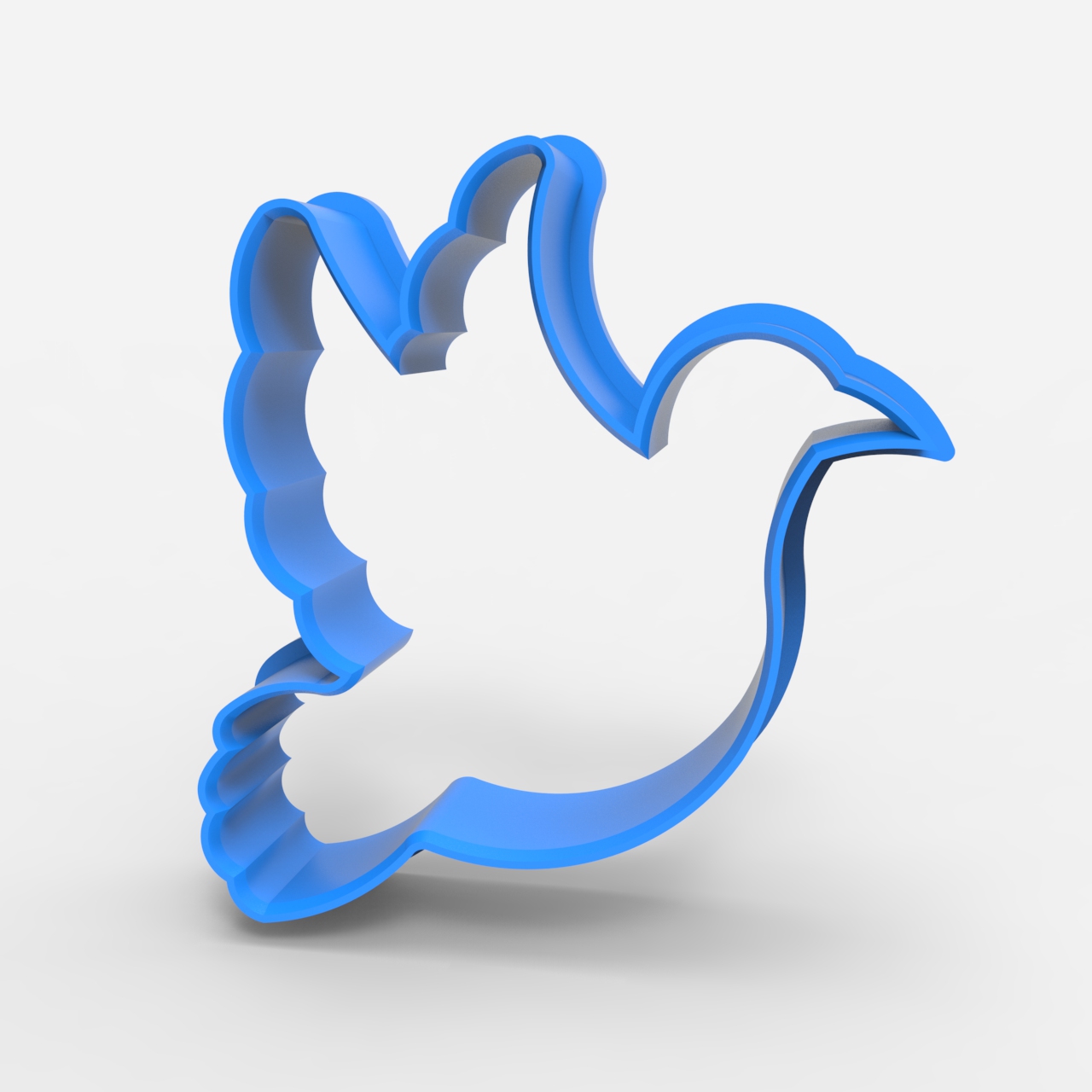 cookie cutter - dove cutting cookies ave 3D print model - Mito3D