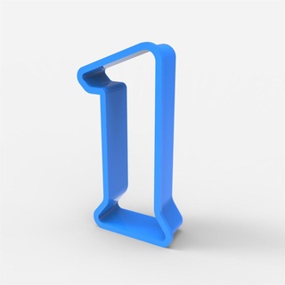 cookie cutter - number 1 Home cutting cookies no 3d print model - Mito3D