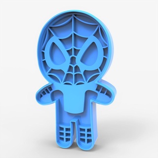 biscoito cortador homem Aranha corte biscoitos maravilha Super heroi vingadores 3d print model - Mito3D
