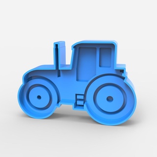cookie cutter - tractor cookies cutting field machine machinery 3d print model - Mito3D