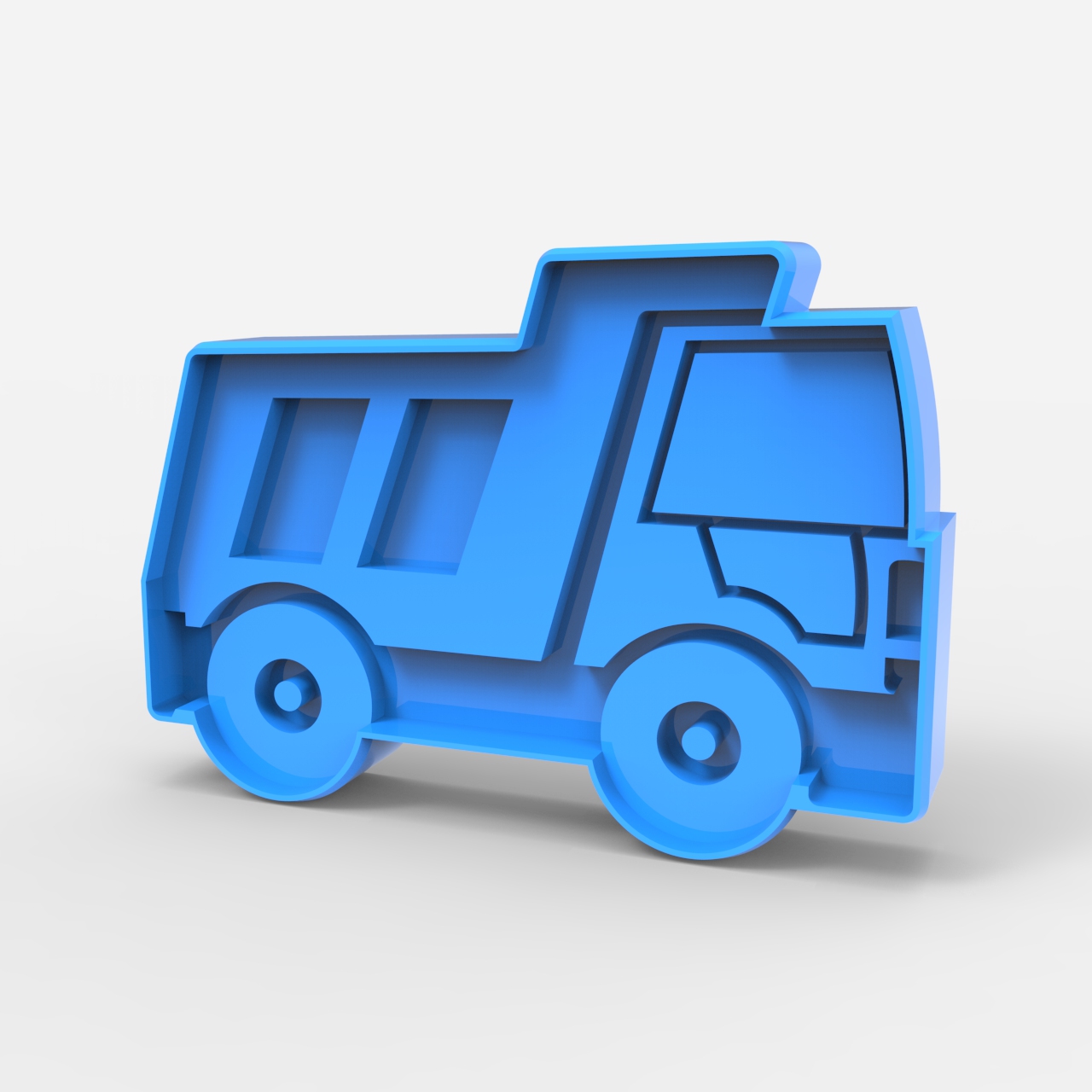 biscotto taglierina camion taglio biscotti itinerario 3D print model - Mito3D