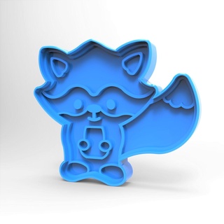 biscoito cortador zorro corte biscoitos Raposa animal 3d print model - Mito3D
