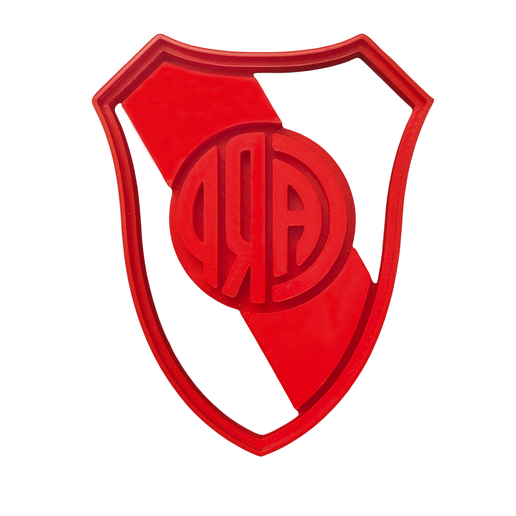 cookie cutter - river plate 2022 cookies shield argentina 3D print model - Mito3D
