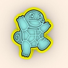 cookie cutter - cutters stamp stamps carimbo squirtle pokemon 3d print model - Mito3D