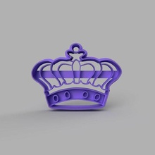 cookie cutter - crown cookie cutter crowm cutting crown queen 3d print model - Mito3D