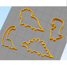 cookie-cutter - dino kit cookies verschiedene Küche Dinosaurier schneiden cut Kekse 3d print model - Mito3D
