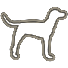 cookie cutter - dog cooking baking playdough 3d print model - Mito3D
