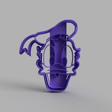 Galleta cortador Donald Pato disney corte 3d print model - Mito3D