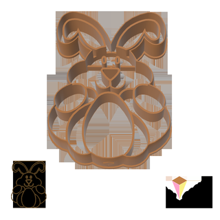 cookie cutter - easter bunny 3d print model - Mito3D
