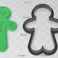 biscoito cortador gengibre shrek 3d print model - Mito3D