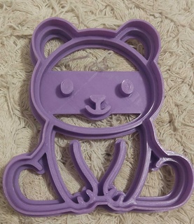 cookie cutter animal bear cutting animals cookies 3d print model - Mito3D