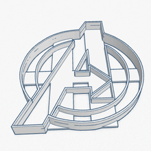 cookie cutter avengers logo cortante galletita home 3d print model - Mito3D
