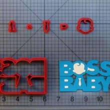 cookie cutter baby boss kit cortador poderoso chefinho verschiedene amerikanischen Vergangenheit baby-Hai ping fong 3d print model - Mito3D
