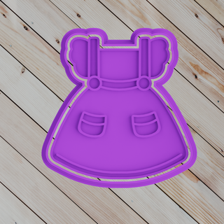 cookie cutter baby dress cookies bakery fondant cakes decoration gift masses biscotti sugar decorating homemade decorated 3d print model - Mito3D