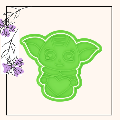 cookie cutter baby yoda home artisancookies galletasdiy designsforcookies plasticcutters 3d print model - Mito3D