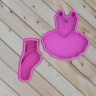cookie cutter ballet clothing cookies bakery fondant cakes decoration gift masses biscotti sugar decorating homemade decorated 3d print model - Mito3D