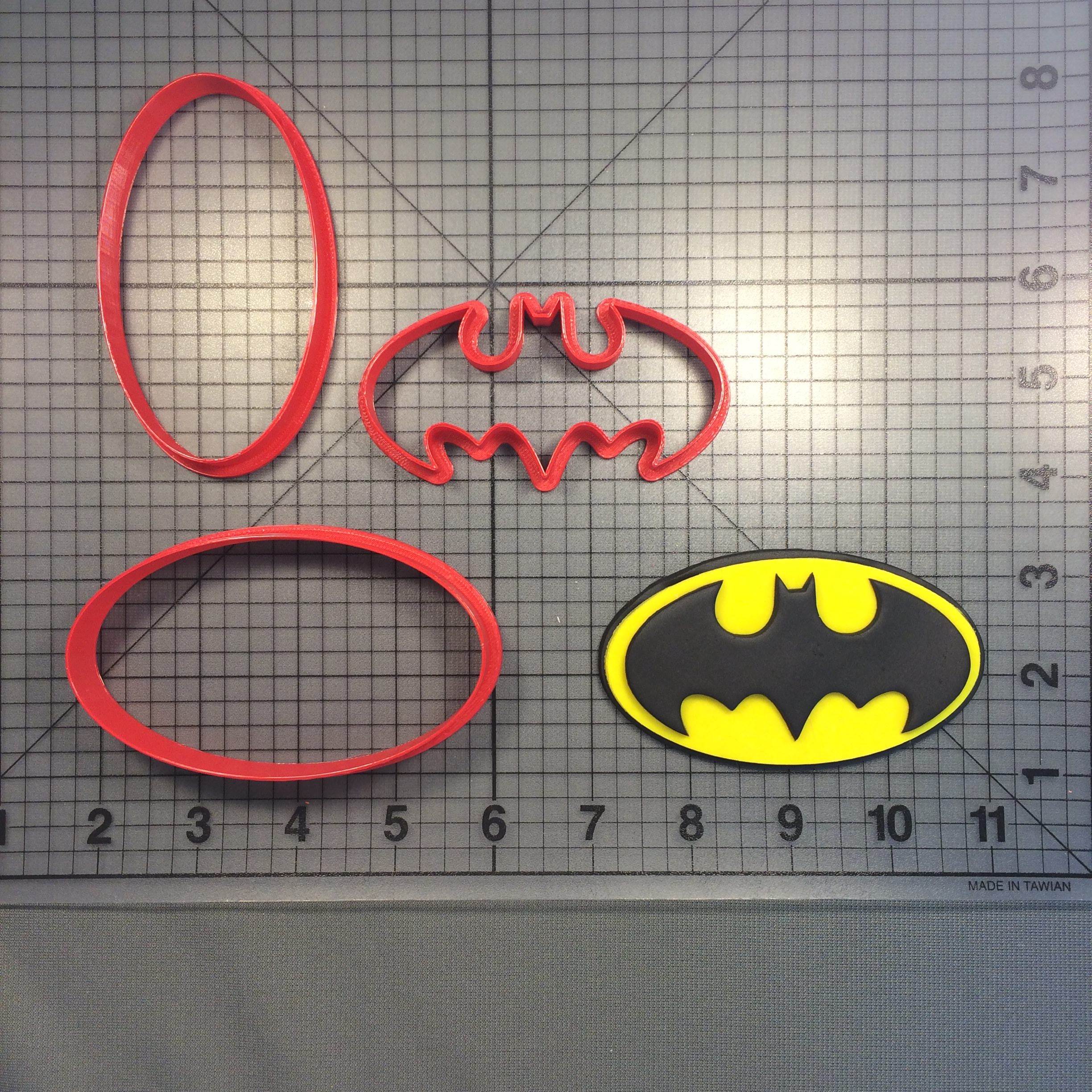 biscoito cortador batman logotipo corte 3D print model - Mito3D