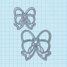 cookie cutter bows cutters 3d 3d print model - Mito3D
