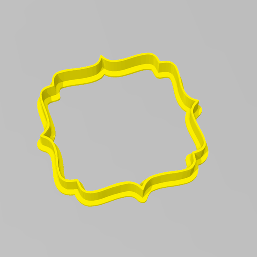 cookie cutter bullet frame marco vi eta fondant home sharp framework vignette 3D print model - Mito3D