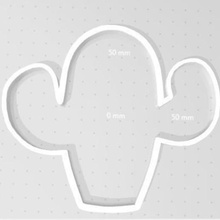 cookie cutter cactus marker 3d print model - Mito3D