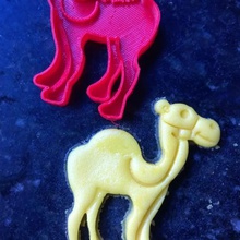 cortador de camelo cookie a casa animais fondant 3d print model - Mito3D