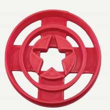 cookie cutter captain america art sharp cookies mould 3d print model - Mito3D