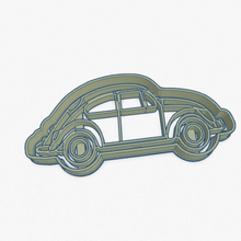 emporte-pièce en voiture volkswagen beetle vw cortante galletita auto escarabajo la maison cutter cookie 3d print model - Mito3D
