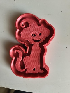 cookie cutter cat halloween 3d print model - Mito3D