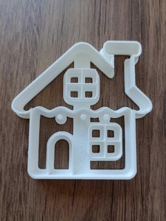 cookie cutter christmas snow house santa kitchen mixer snowhouse 3d print model - Mito3D