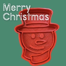biscotto taglierina Natale pupazzo neve gelido biscotti 3d print model - Mito3D