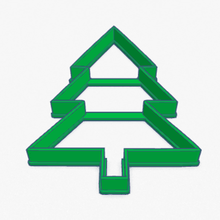 çerez kesici Noel ağacı cortante galletita arbol navidad ev ağaç kurabiye 3d print model - Mito3D