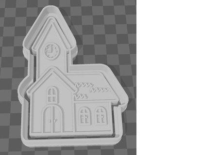 kurabiye kesici kilise 3d print model - Mito3D