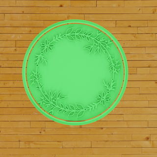 cookie cutter circular elecho olive leaf cookies resposteria fondant cakes gift masses decoration biscotti cookieart sugarcookies decorating biscoitosdecorados 3d print model - Mito3D