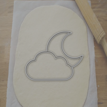 cookie cutter cloud moon 3d print model - Mito3D