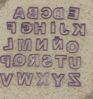 cookie cutter complete alphabet arial cutting cookies abc 3d print model - Mito3D
