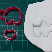 cookie cutter elephant 3d print model - Mito3D