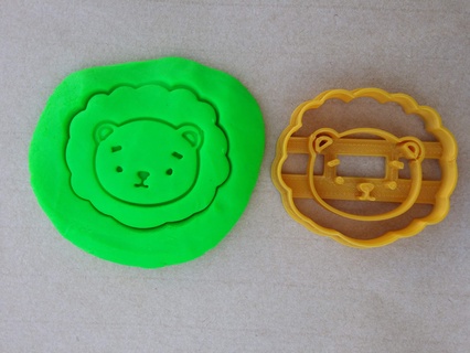 biscotto taglierina 6cm Leone bambino fondente giungla biscotti taglio leon torta 3d print model - Mito3D