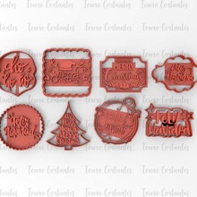 cookie cutter christmas merry santa papa noel lettering cutting mould saint claus 3d print model - Mito3D