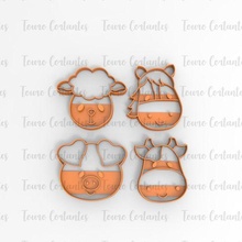 cookie cutter farm horse pig sheep cow cutting mould 3d print model - Mito3D