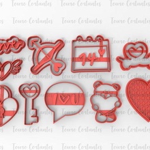 cookie cutter valentine's day love amor cutting 3d print model - Mito3D