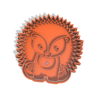 cookie cutter animals porcupine cookies cutters 3d print model - Mito3D