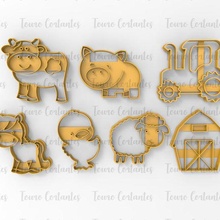 cookie cutter farm duck barn tractor horse pig sheep cow cutting mould 3d print model - Mito3D