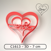 Galleta cortador cortante galletitas amor corazón corazon 3d print model - Mito3D