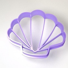 cookie cutter cortante gallettitas - seashell concha marina 3d print model - Mito3D