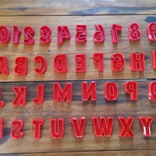 cortador de cookie cortantes fontes letras, números, alfabeto vários 3d print model - Mito3D