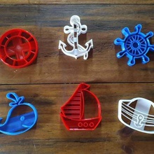 cookie cutter cortantes marinero sailor various 3d print model - Mito3D