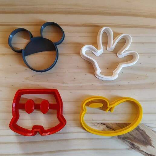 Galleta cortador cortantes Mickey ratón 3D print model - Mito3D