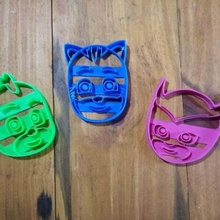 cookie cutter cortantes pj-Maske verschiedene 3d print model - Mito3D
